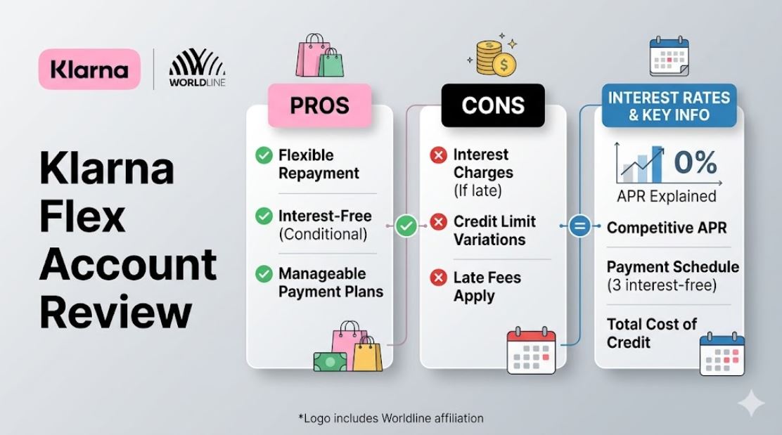 Klarna Flex Account Review: Pros, Cons, and Interest Rates Explained